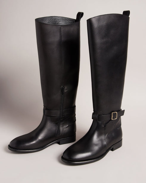 <P>Leather Knee High Boot</P>